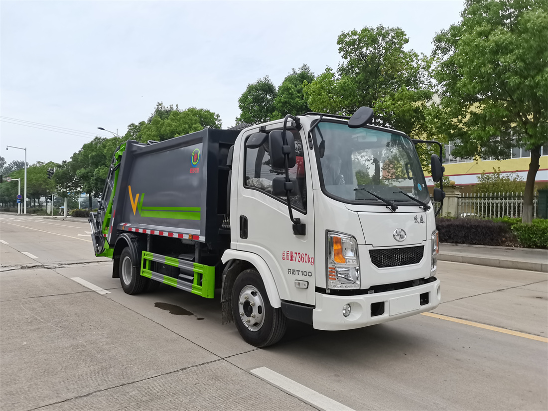 6方壓縮垃圾車-旺龍躍進(jìn)6方壓縮式垃圾車廠家價格